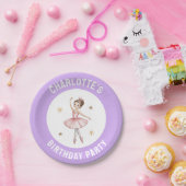 Personalisierte Ballet-Ballerina-Geburtstagsfeier Pappteller (Party)
