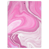 Personalisierte Ballet Slippers Rosa und Weiß Marm Klemmbrett (Rückseite)