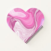 Personalisierte Ballet Slippers Rosa und Weiß Marm Notizblock (Rückseite)