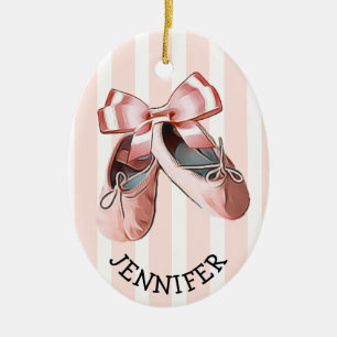 Personalisierte Ballet Slippers Weihnachtsdekorati Keramik Ornament