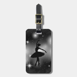Personalisierte Ballett-Silhouette Gepäckanhänger