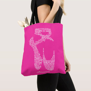 Personalisierte Ballettschuh-Typografie  Tasche