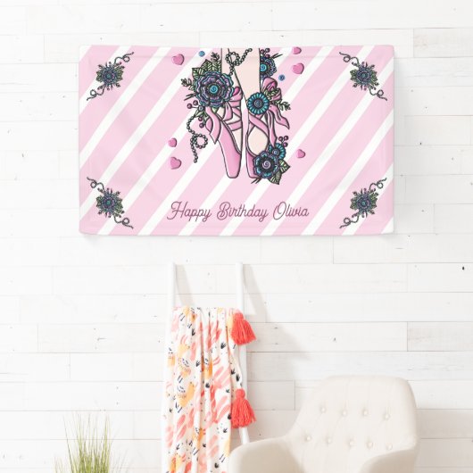Personalisierte Ballettschuhe Banner (Insitu)