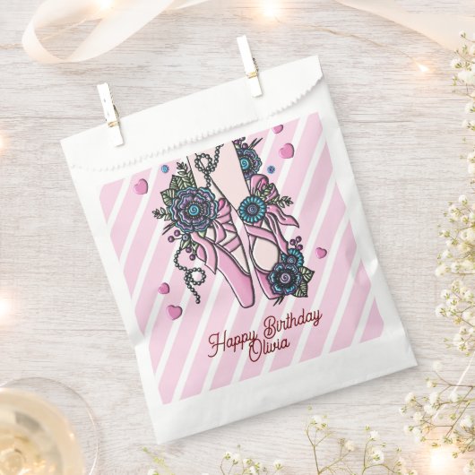 Personalisierte Ballettschuhe Geschenktütchen (Ausgeschnitten)
