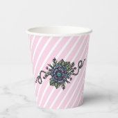 Personalisierte Ballettschuhe Pappbecher (Rückseite)