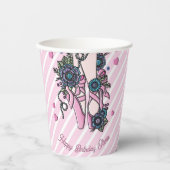 Personalisierte Ballettschuhe Pappbecher (Vorderseite)