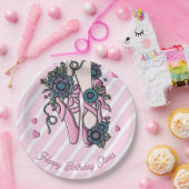 Personalisierte Ballettschuhe Pappteller (Party)