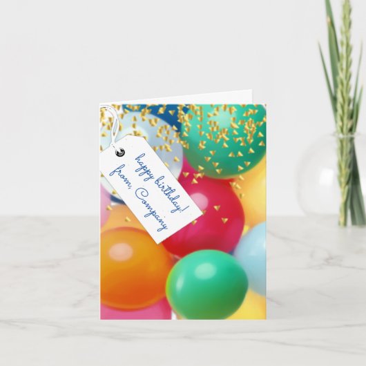 Personalisierte Ballone Konfetti Geburtstag (Vorderseite)
