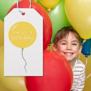 Personalisierte Ballonparty Geburtstag Taufe Geschenkanhänger