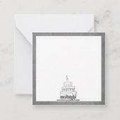 Personalisierte Ballons Konfetti High-Dei Geburtst Mitteilungskarte (Rückseite)