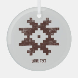 Personalisierte baltische Weihnachtsdekoration Ornament Aus Glas