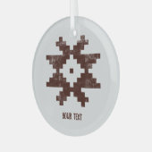 Personalisierte baltische Weihnachtsdekoration Ornament Aus Glas (Vorderseite links)