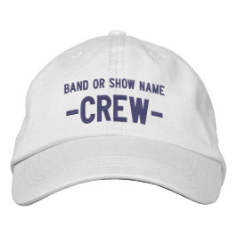 Personalisierte Band Show Event Name Media Crew Bestickte Baseballkappe