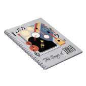 Personalisierte Band "Song Book Bauhaus" Notizblock (Rechte Seite)