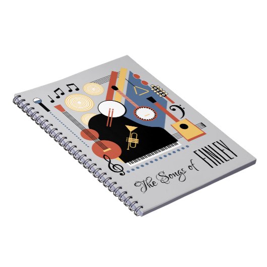 Personalisierte Band "Song Book Bauhaus" Notizblock (Rechte Seite)