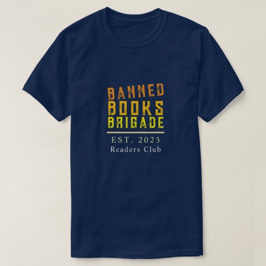 Personalisierte Banned Book Typografy Bold-Anweisu T-Shirt (Design vorne)