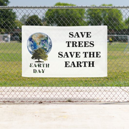Personalisierte Banner des botanischen Earth Day (Insitu)