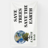 Personalisierte Banner des botanischen Earth Day (Vertikal)