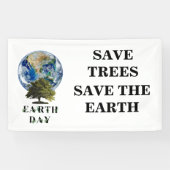 Personalisierte Banner des botanischen Earth Day (Horizontal)
