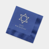 Personalisierte Bar Mitzvah Foil gestempelt Napkin Servietten Mit Folie (Links)