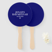 Personalisierte Bar Mitzvah Hand Fans Fächer (Vorne und Hinten)