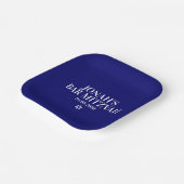 Personalisierte Bar Mitzvah Papierplatte Pappteller (Gewinkelt)