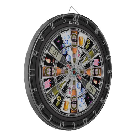 Personalisierte Bar Shots Multi-Drink Ziel 3.0 Dartscheibe (Vorderseite Links)