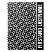 Personalisierte Bar Tab Black Waves Notizblock (Vorderseite)