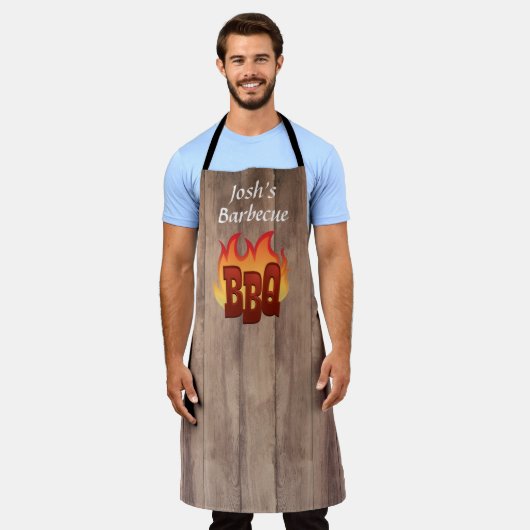 Personalisierte Barbecue Schürze (Getragen)
