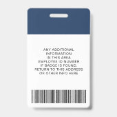 Personalisierte Barcode-ID-Karten mit Logo und Fot Ausweis (Rückseite)