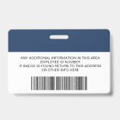 Personalisierte Barcode-ID-Karten mit Logo und Fot Ausweis (Back)