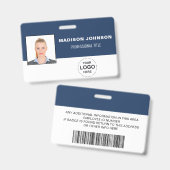 Personalisierte Barcode-ID-Karten mit Logo und Fot Ausweis (Front & Back)