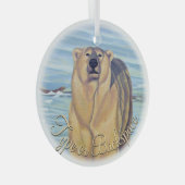 Personalisierte Bärendekoration Ornament Aus Glas (Vorderseite Rechts)