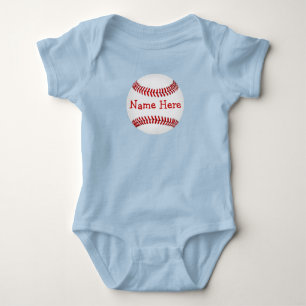 Personalisierte Baseball-Babyduschen Baby Strampler