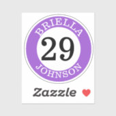 Personalisierte Baseball-Bat-Knob-Decals Aufkleber (Blatt)