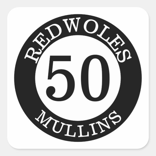 Personalisierte Baseball-Bat-Knob-Decals Quadratischer Aufkleber (Vorderseite)