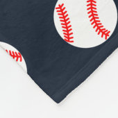 Personalisierte Baseball-Fleece-Decke Fleecedecke (Ecke)
