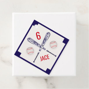 Personalisierte Baseball-Gastgeschenk-Tags Geschenkanhänger