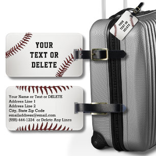 Personalisierte Baseball-Gepäckanhänger mit IHREM  Gepäckanhänger