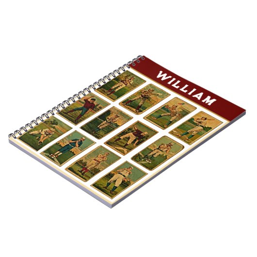 Personalisierte Baseball-Geschenke Notizblock (Linke Seite)