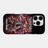Personalisierte Baseball-Handyhülle iPhone Hülle (Rückseite (Horizontal))