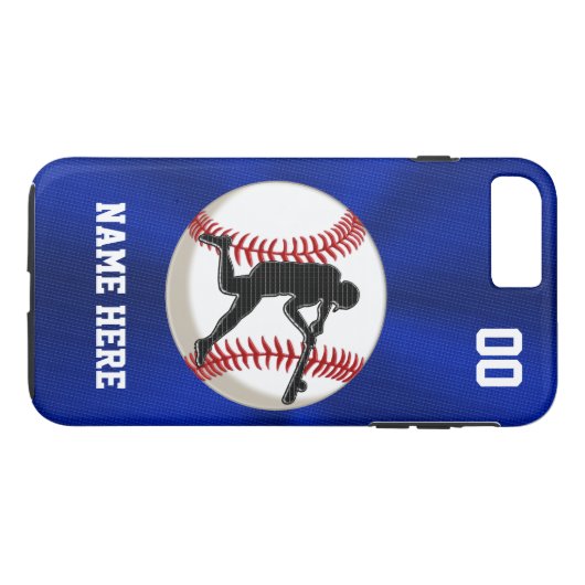 Personalisierte Baseball iPhone 8 Plusfall, iPhone Case-Mate iPhone Hülle (Rückseite (Horizontal))