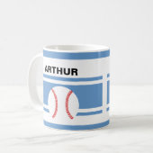 Personalisierte Baseball-Kaffee-Tassen Kaffeetasse (Vorderseite Links)