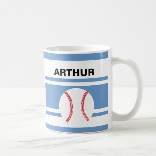 Personalisierte Baseball-Kaffee-Tassen Kaffeetasse (Rechts)