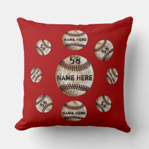 Personalisierte Baseball-Kissen Ihr Text und Farbe Kissen
