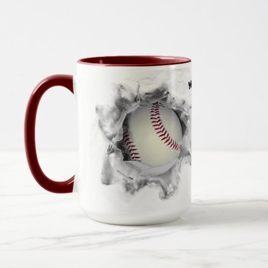 Personalisierte Baseball-Kollektiv Tasse (Links)