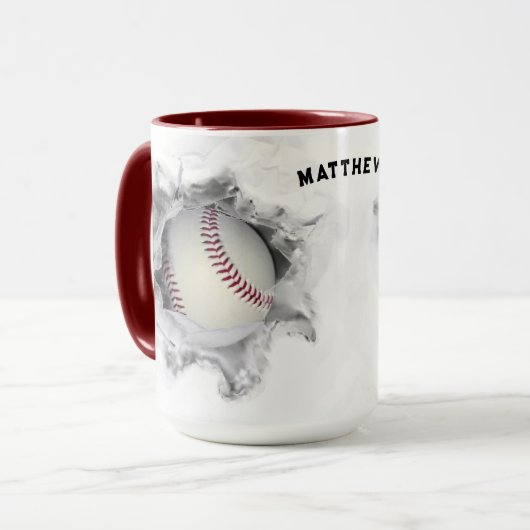 Personalisierte Baseball-Kollektiv Tasse (Vorderseite Links)