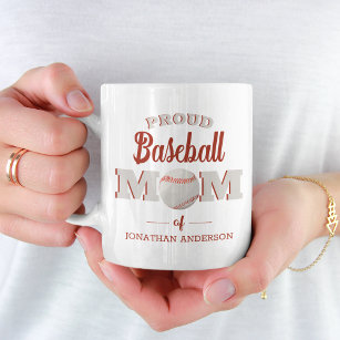 Personalisierte Baseball-Mama Kaffee-Tasse Kaffeetasse