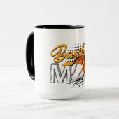 Personalisierte Baseball-Mama-Kaffee-Tasse Tasse (Vorderseite Links)