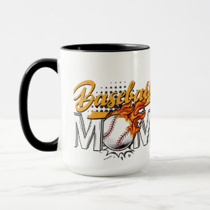 Personalisierte Baseball-Mama-Kaffee-Tasse Tasse